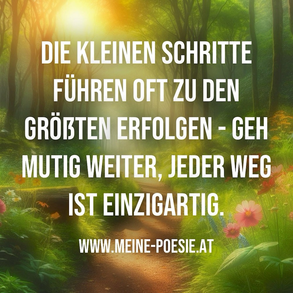 Die kleinen Schritte