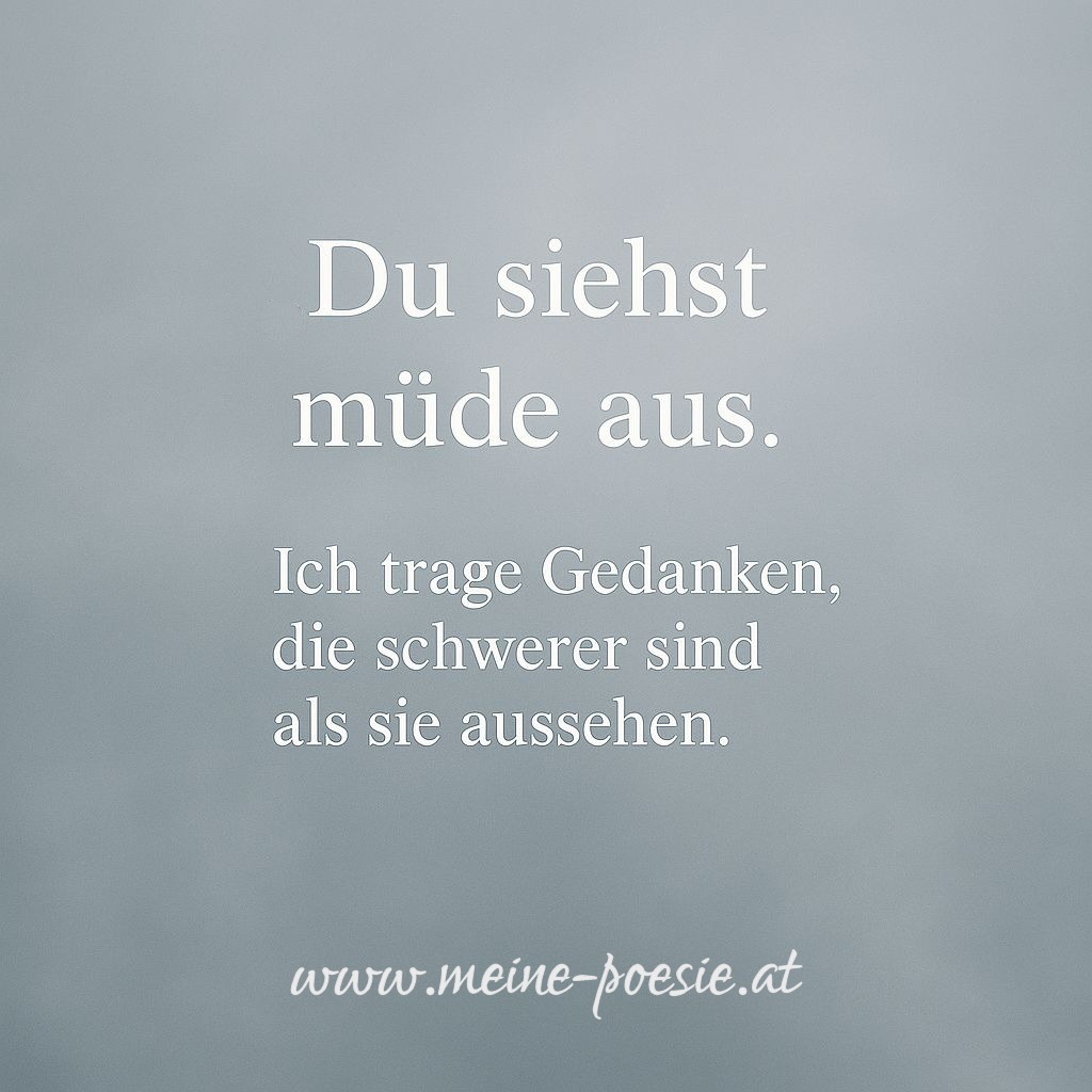 schwere Gedanken