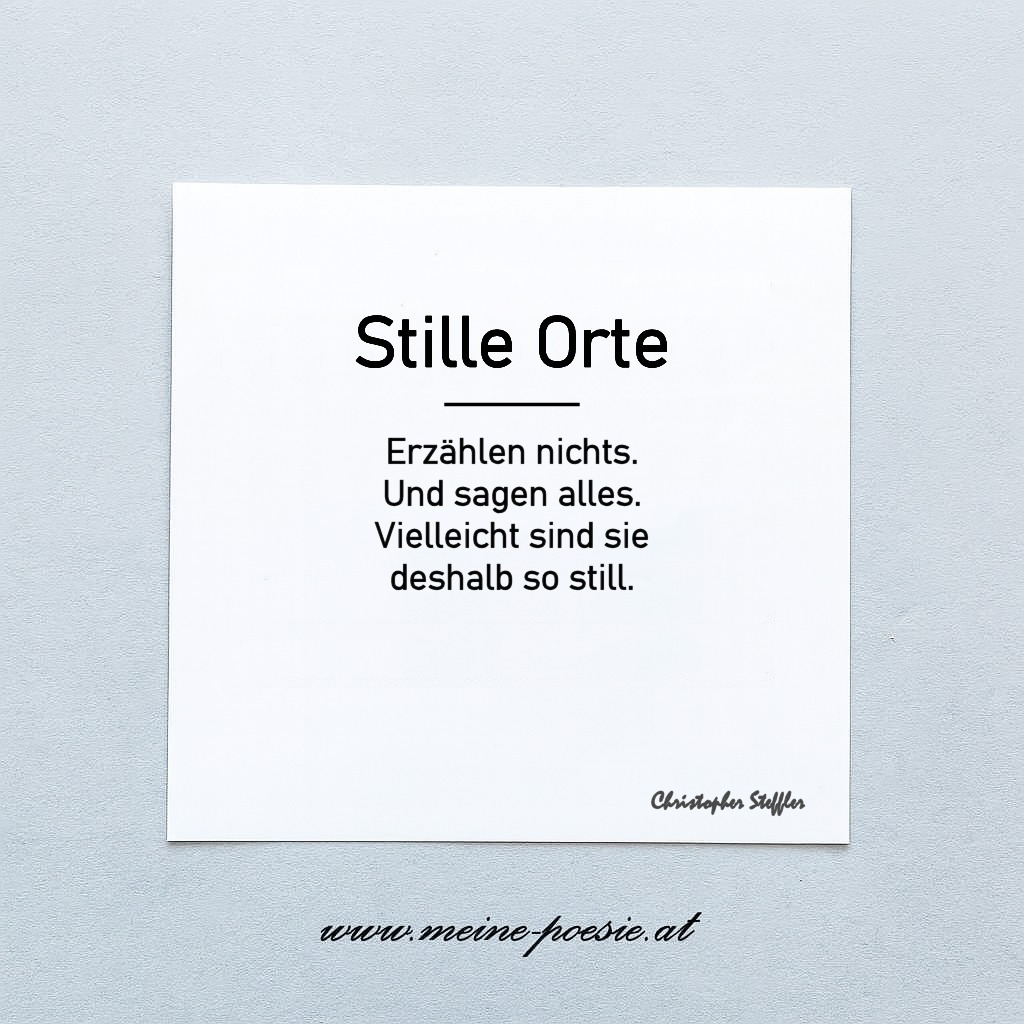 Stille Orte