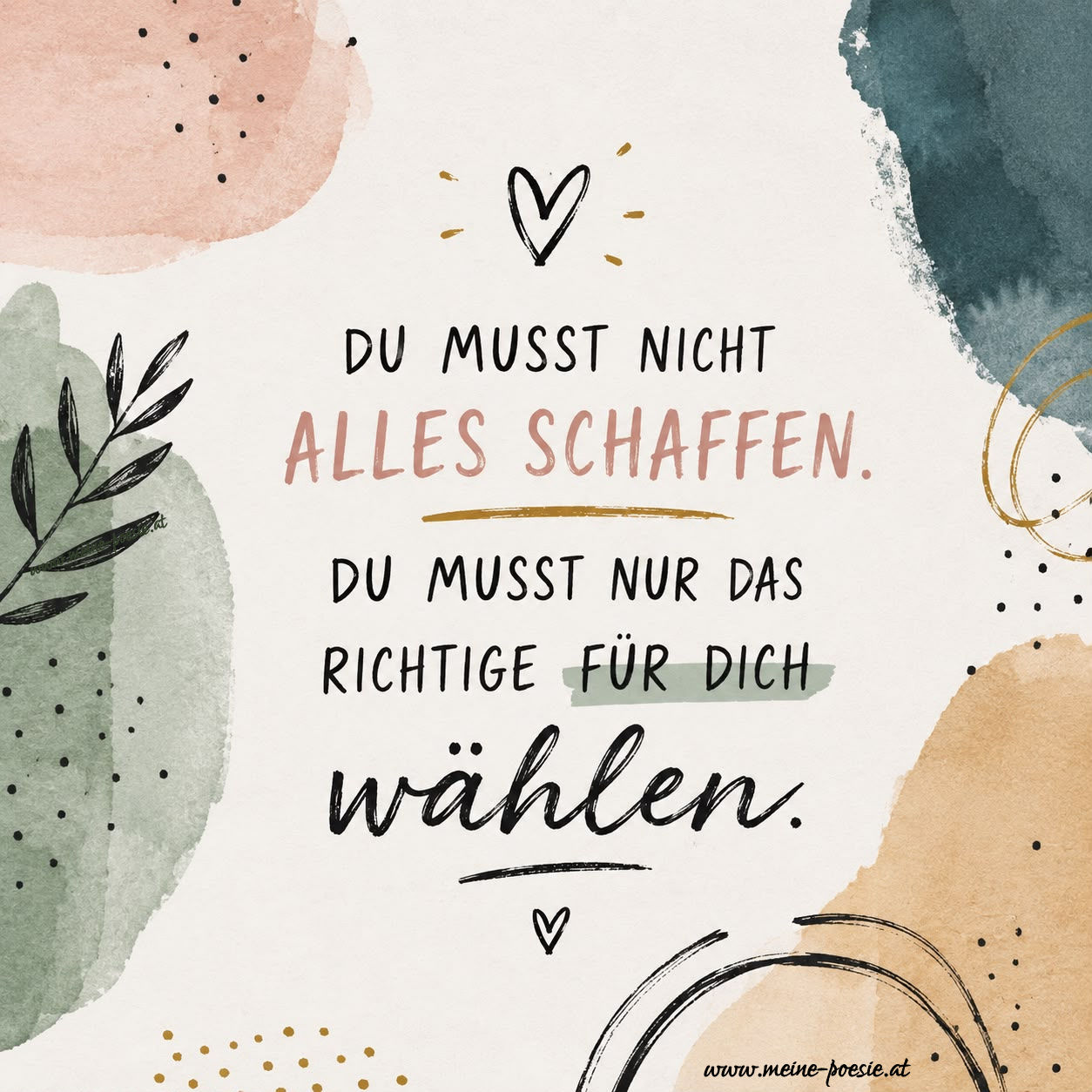 Nicht alles schaffen